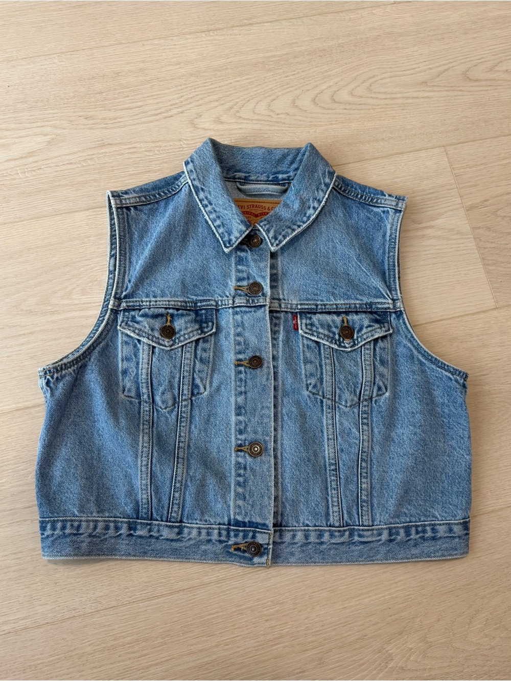 Levi's Light Blue Denim Vest